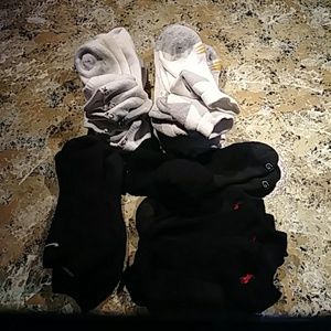 16 pairs of used socks